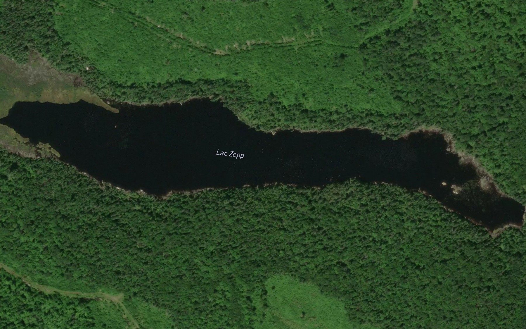 Satellite map of the Lac Zepp