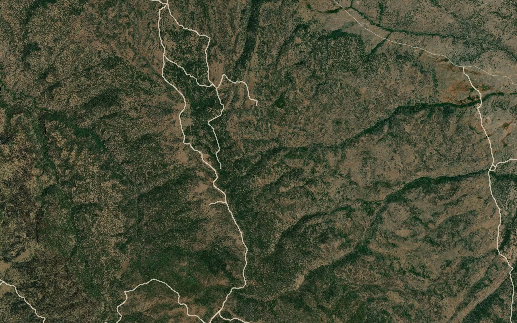 Satellite map of the Thomas Creek Spring