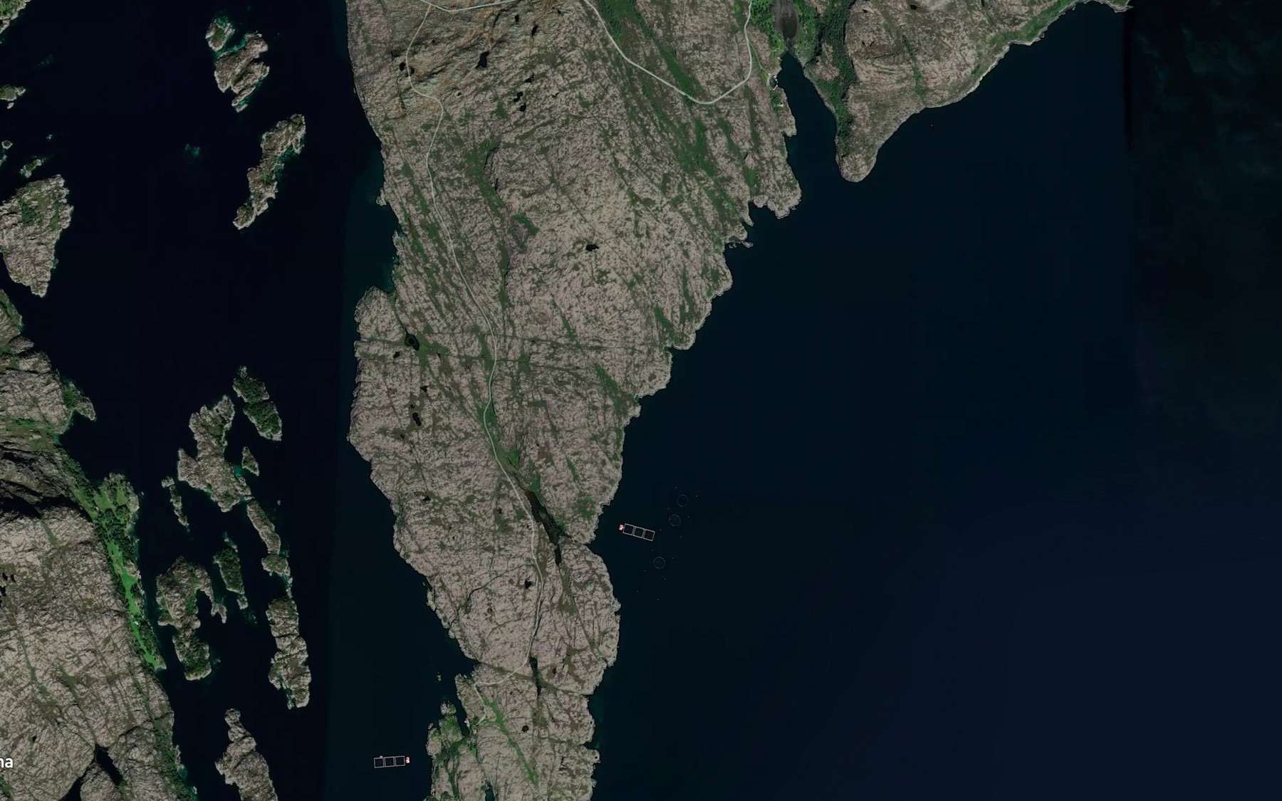 Satellite map of the Haslevika