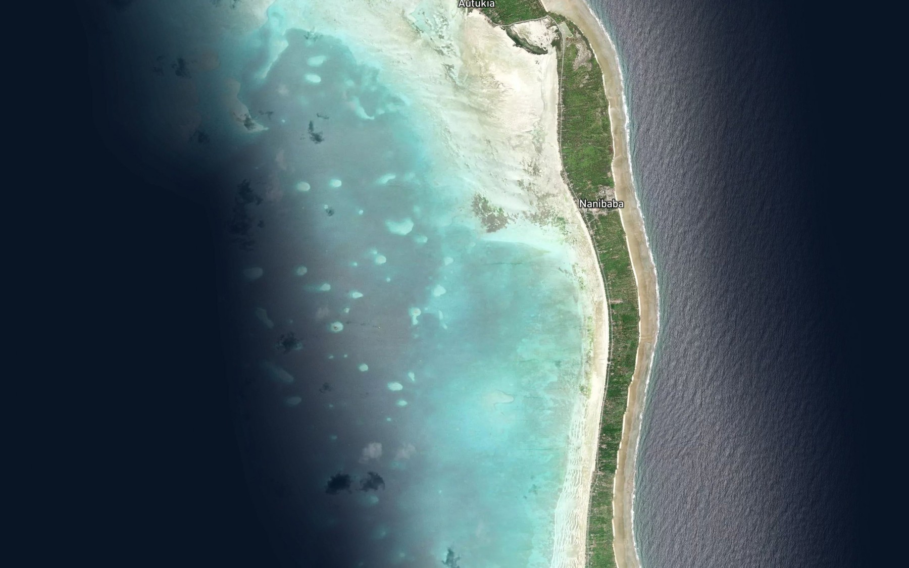 Satellite map of the Taoatu Reef