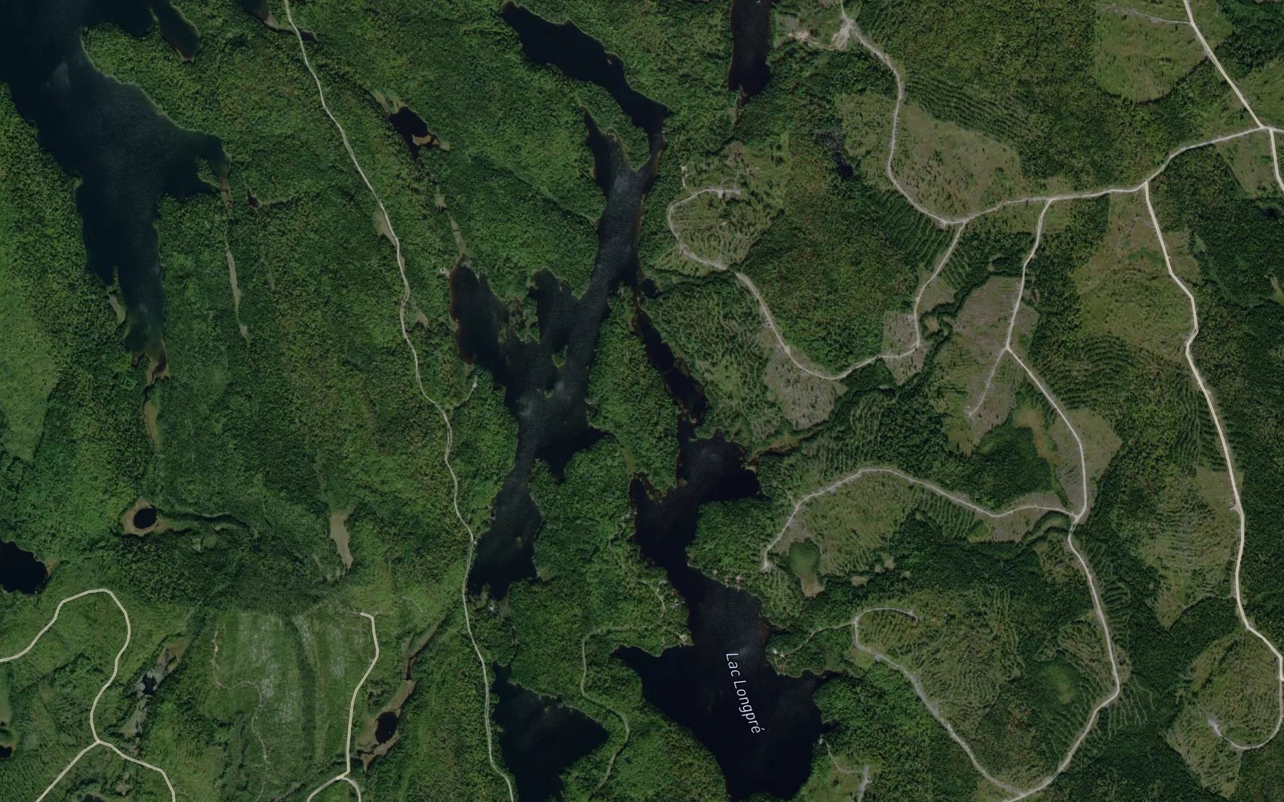 Satellite map of the Lac Longpre