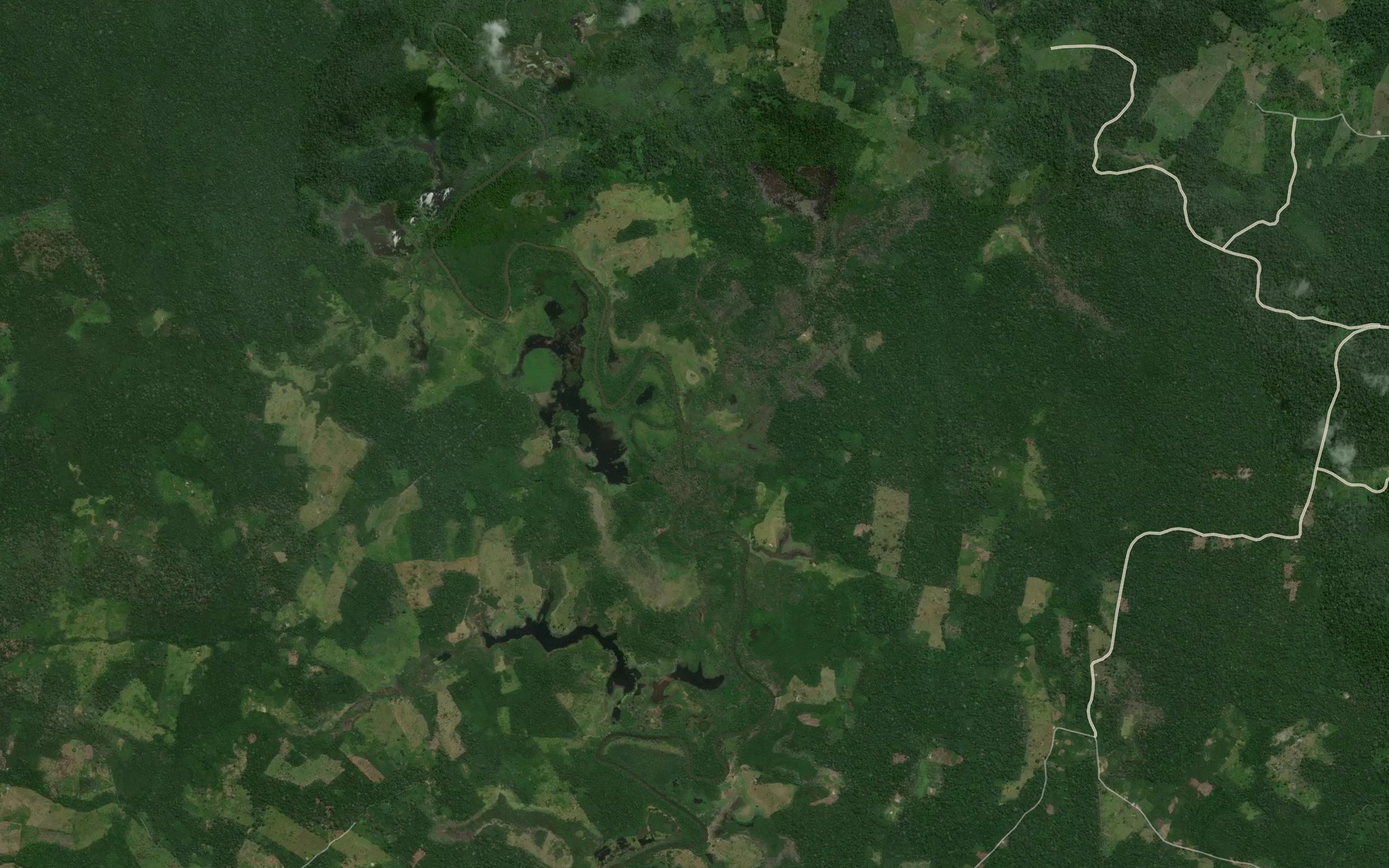 Satellite map of the Igarape Inferno