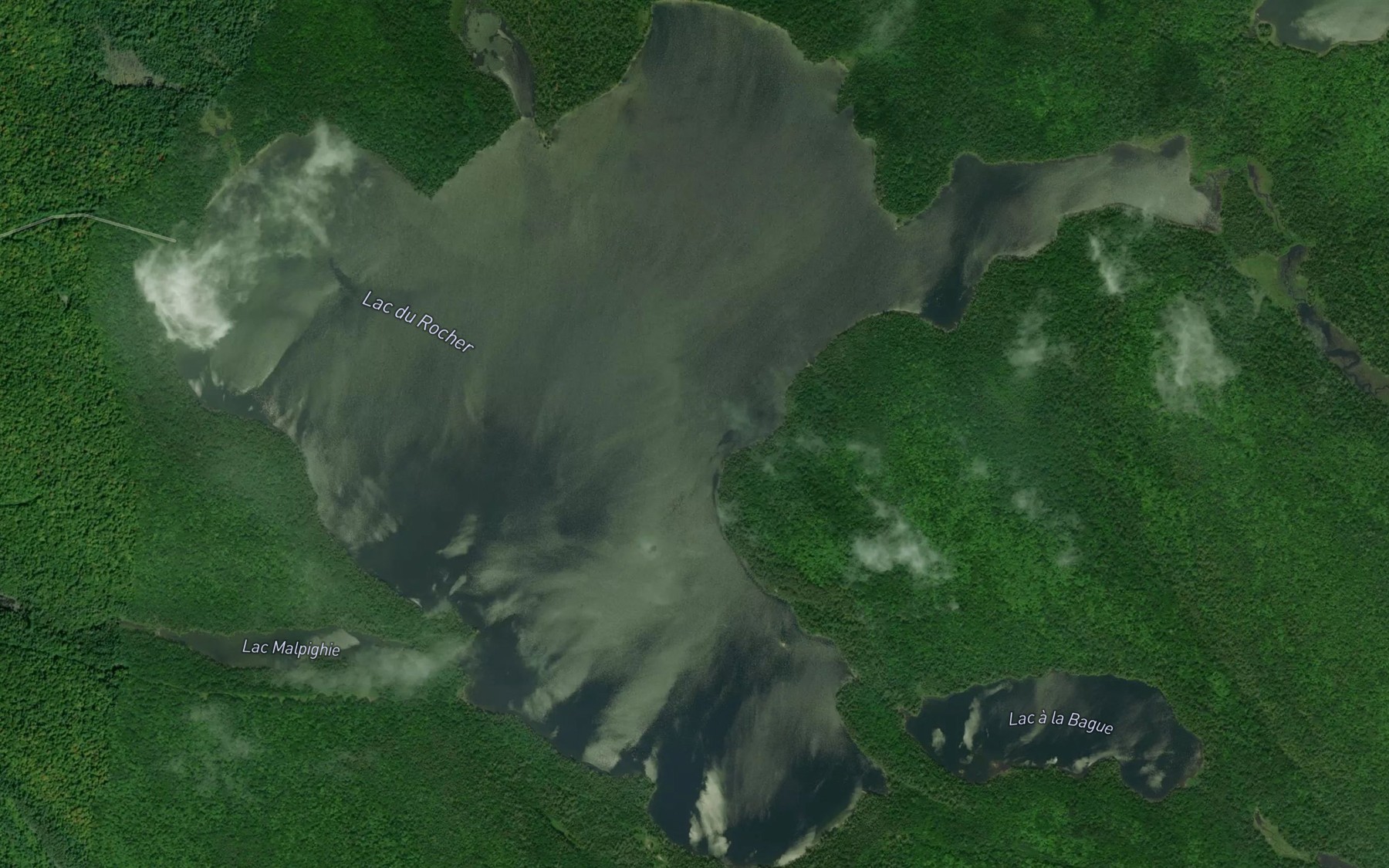 Satellite map of the Lac du Rocher