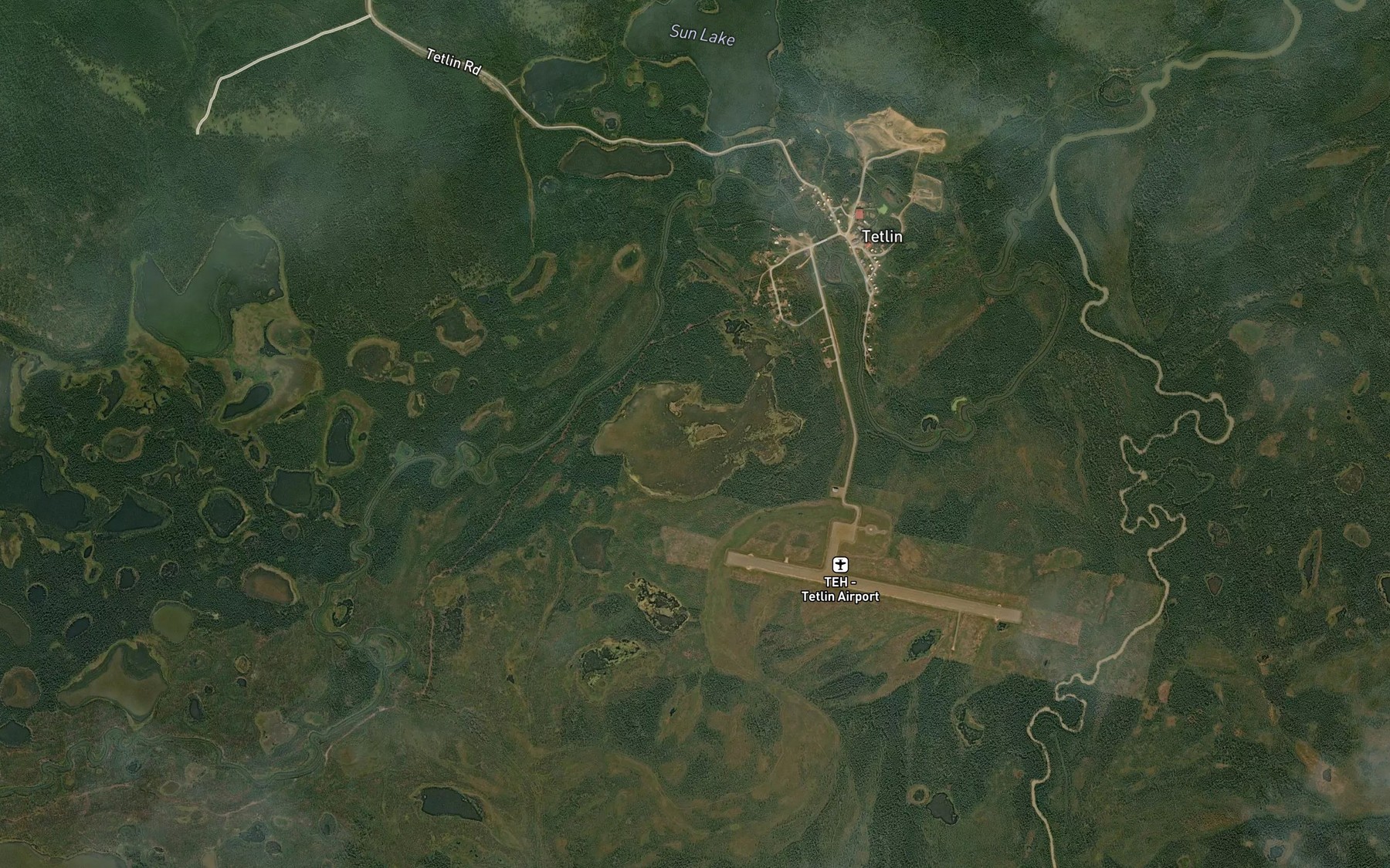 Satellite map of the Skate Lake