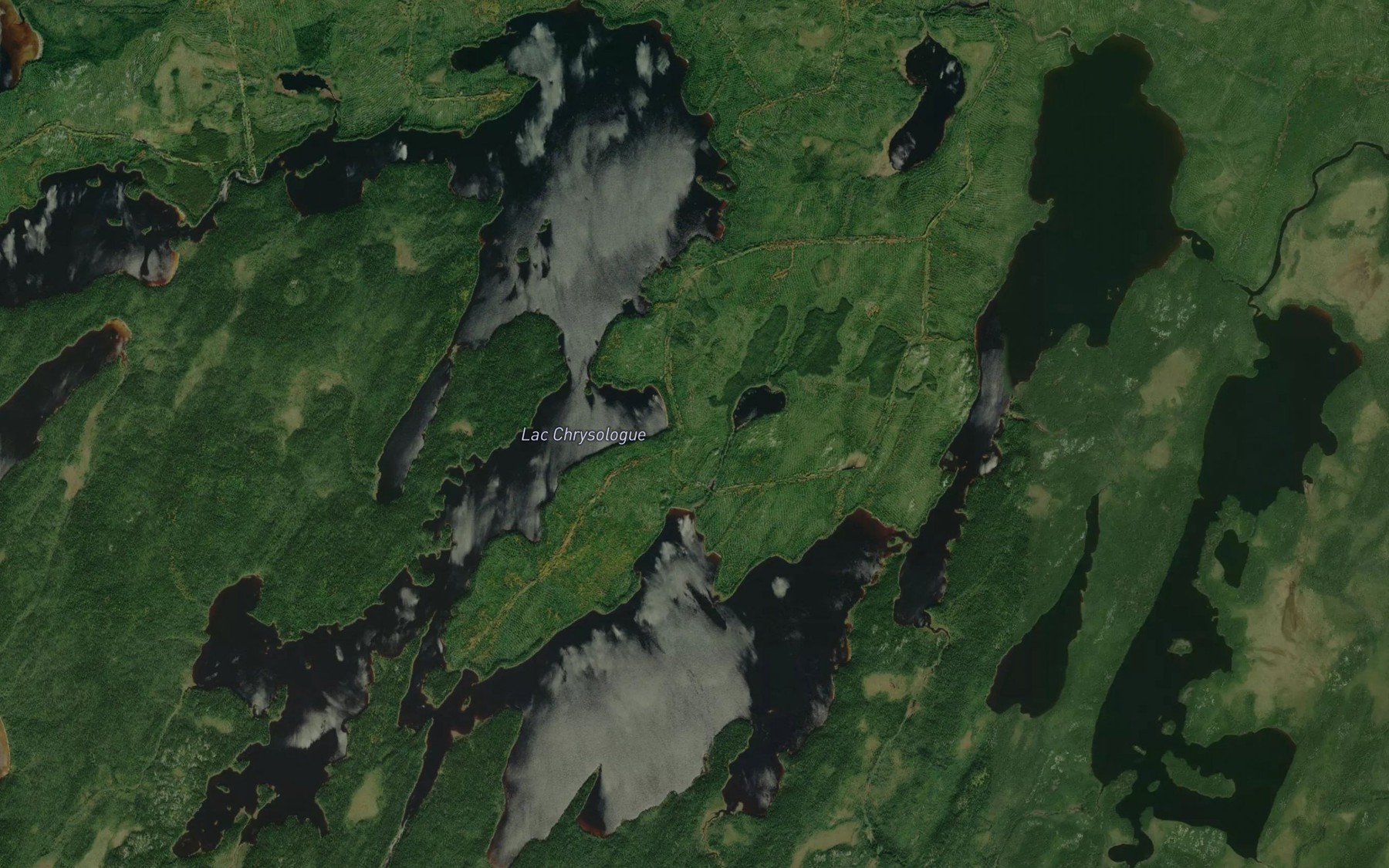 Satellite map of the Lac Chrysologue