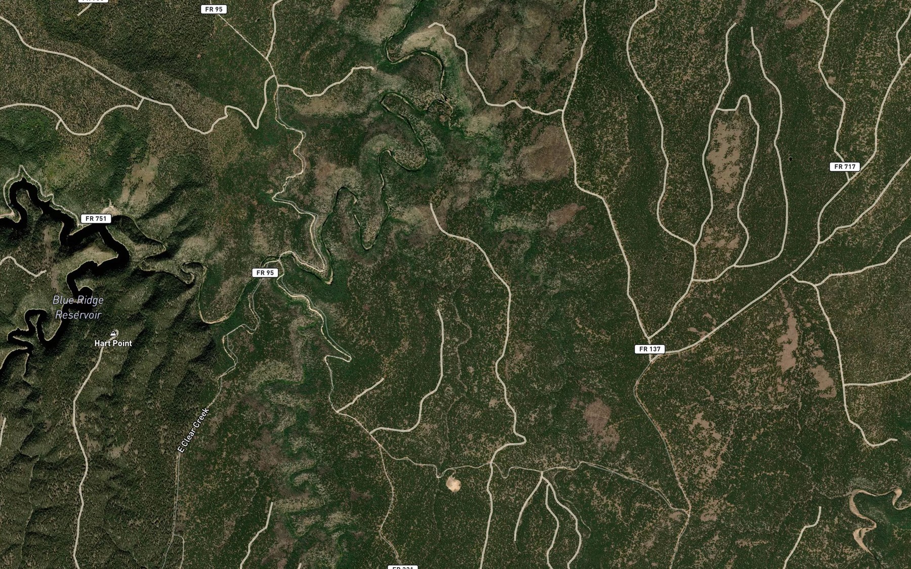 Satellite map of the Lockwood Spring