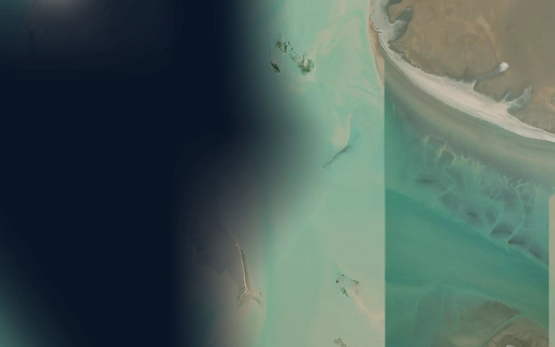 Satellite map of the Khowr-e Vasteh-ye Bozorg