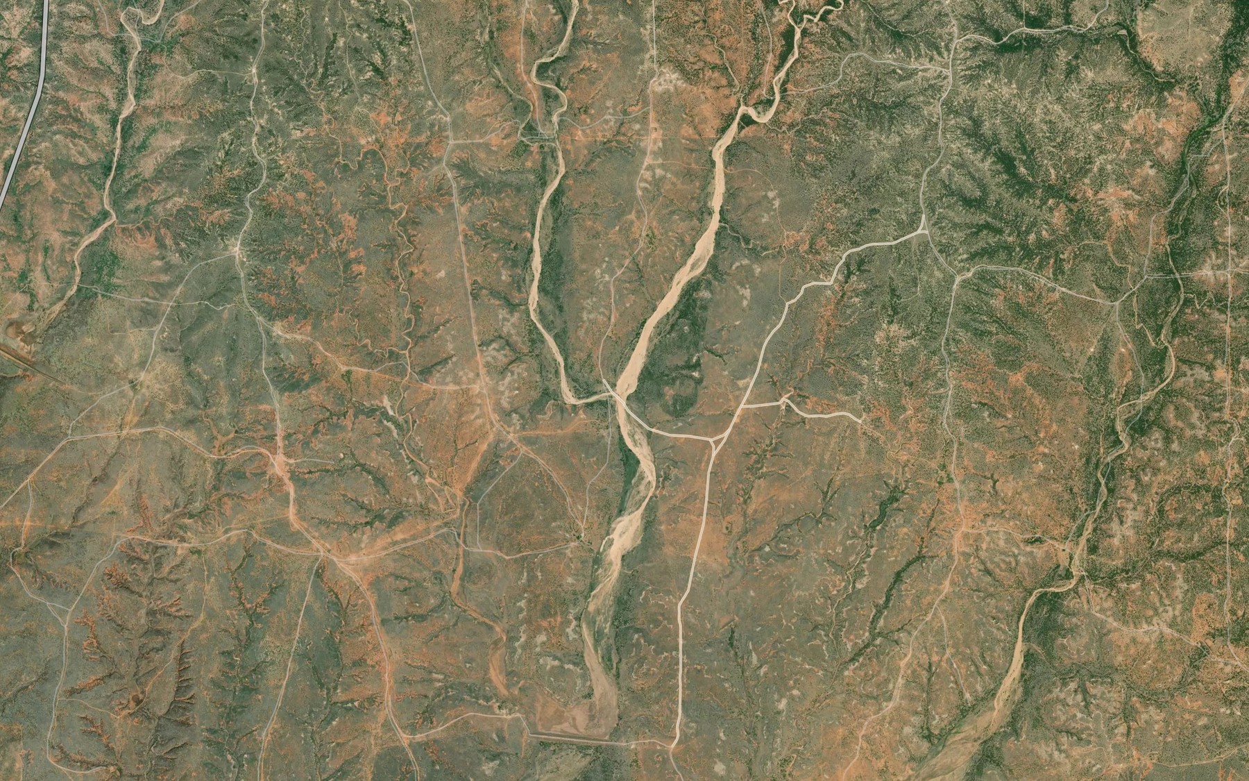 Satellite map of the East Koogle Creek