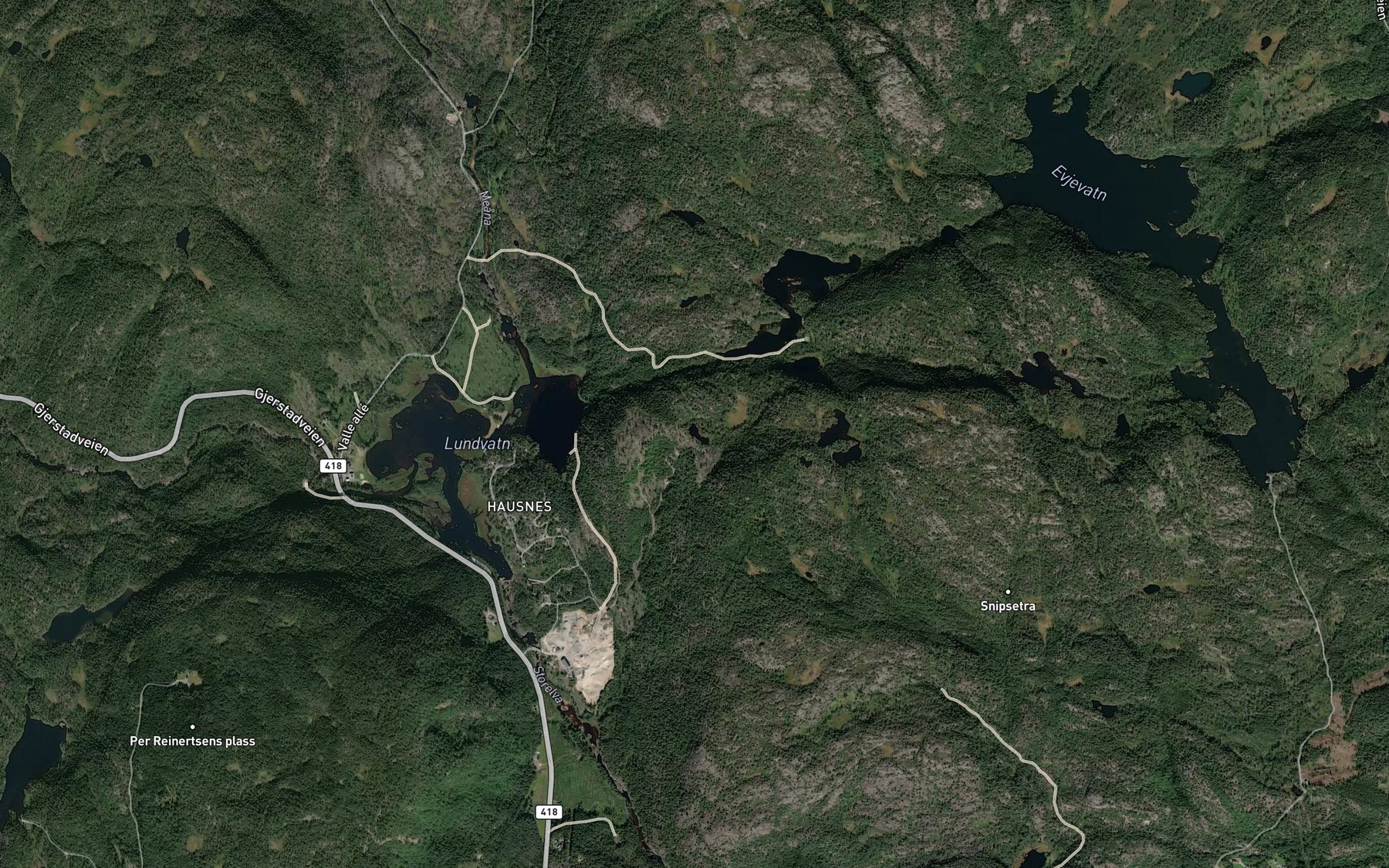 Satellite map of the Eldstedtjenn