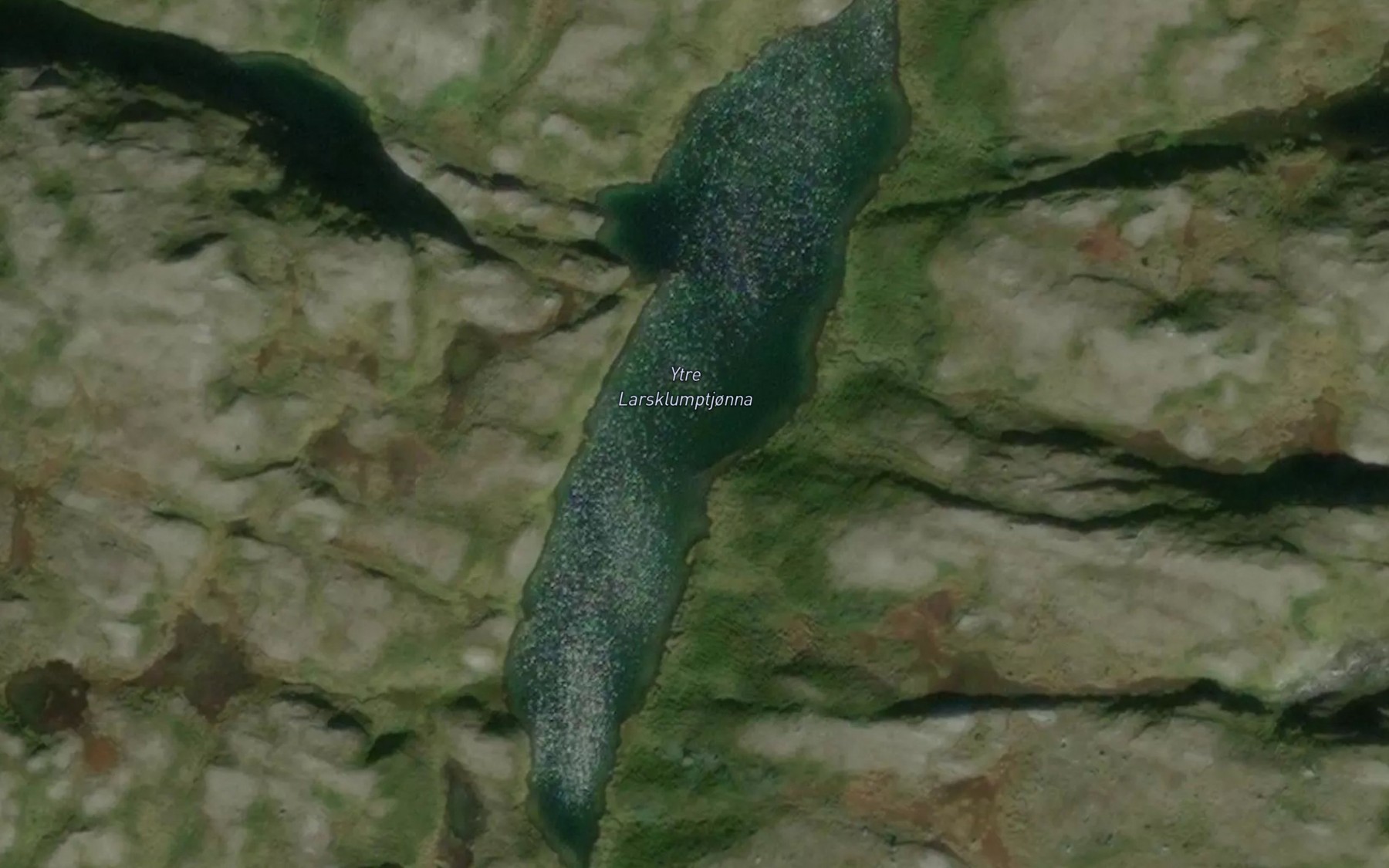 Satellite map of the Ytre Larsklumptjonna