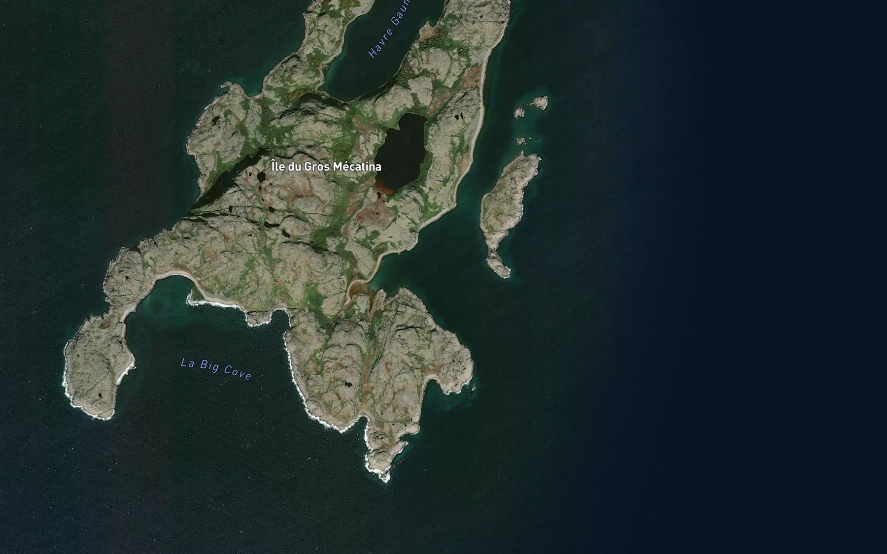 Satellite map of the Havre du Gros Mecatina
