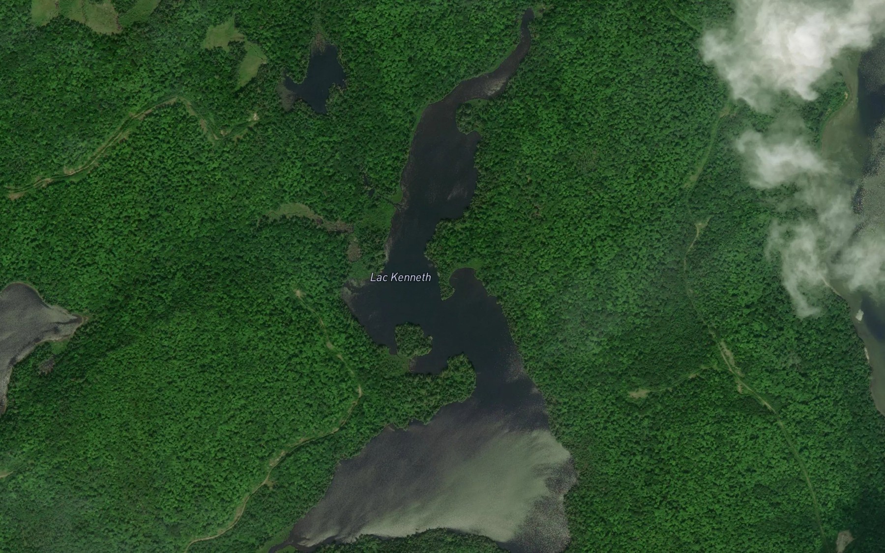 Satellite map of the Lac Kenneth