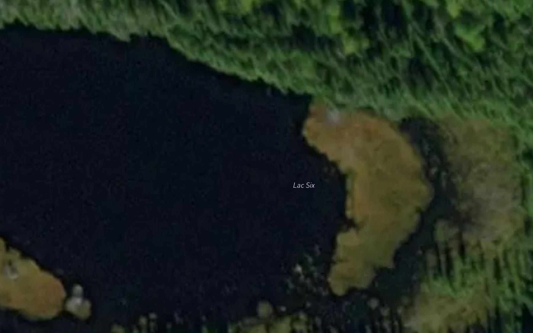 Satellite map of the Lac Six