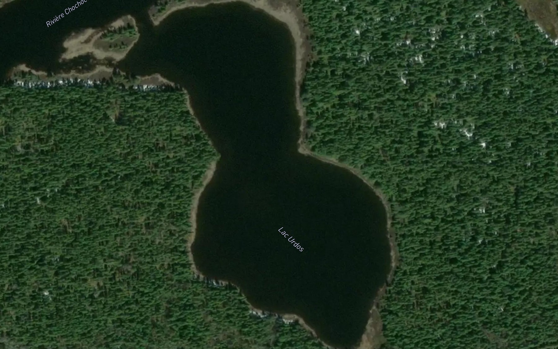 Satellite map of the Lac Urdos