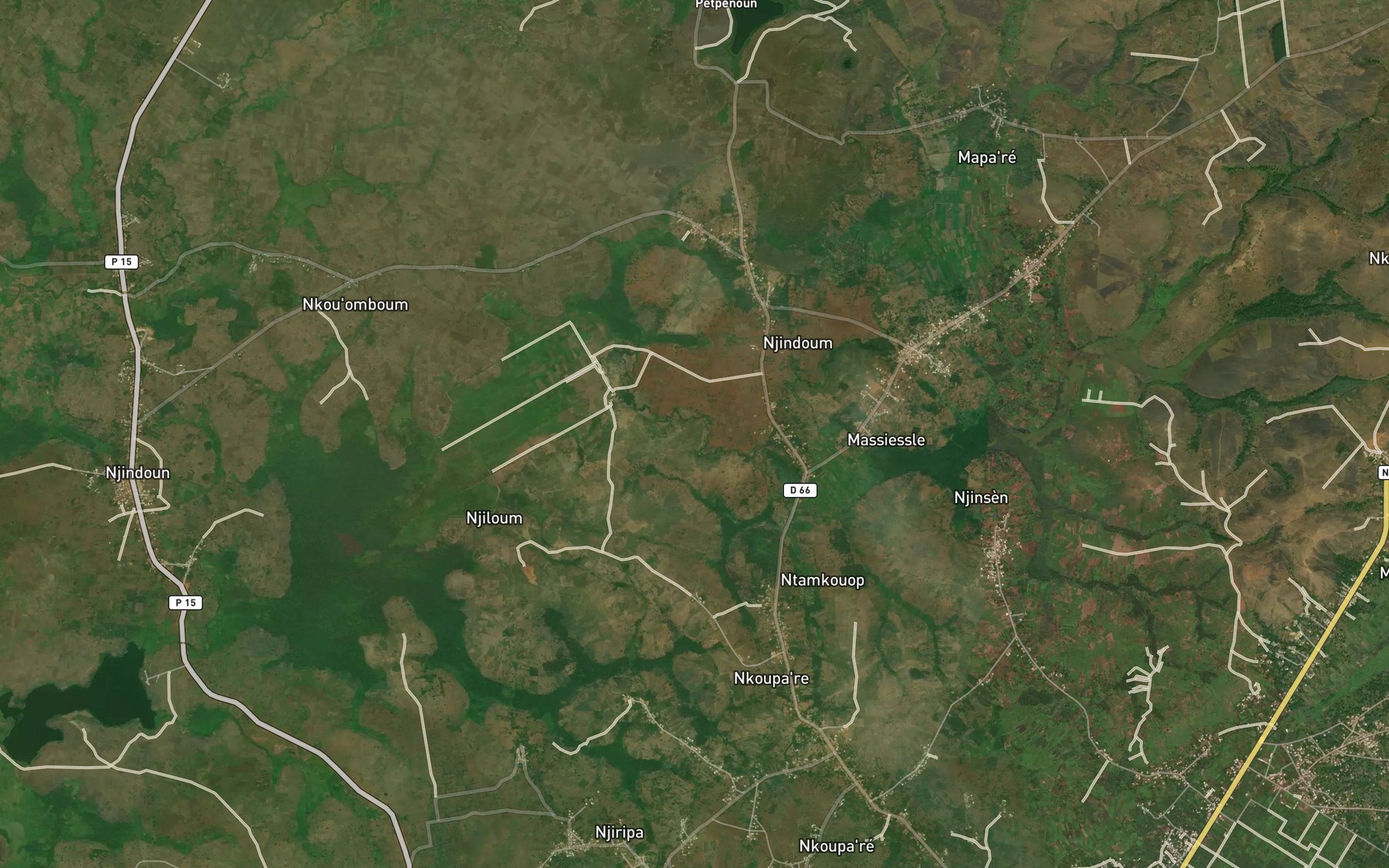 Satellite map of the Soussou