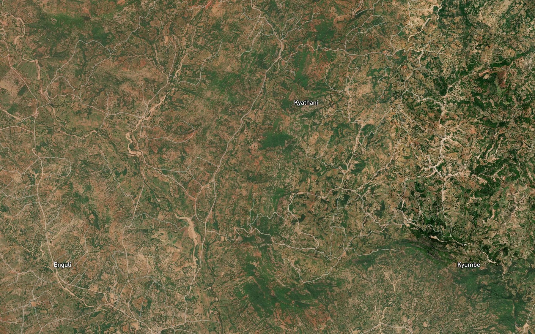Satellite map of the Muangini