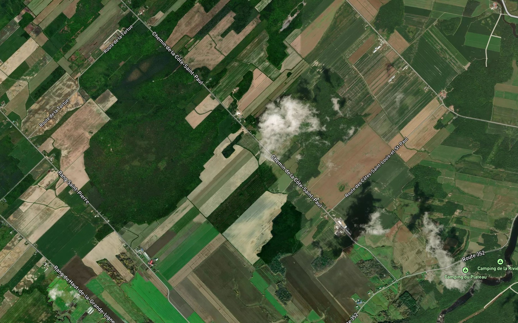 Satellite map of the Branche Trudel