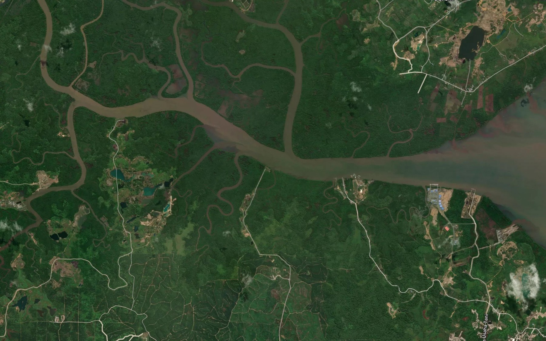 Satellite map of the Sungai Solocina