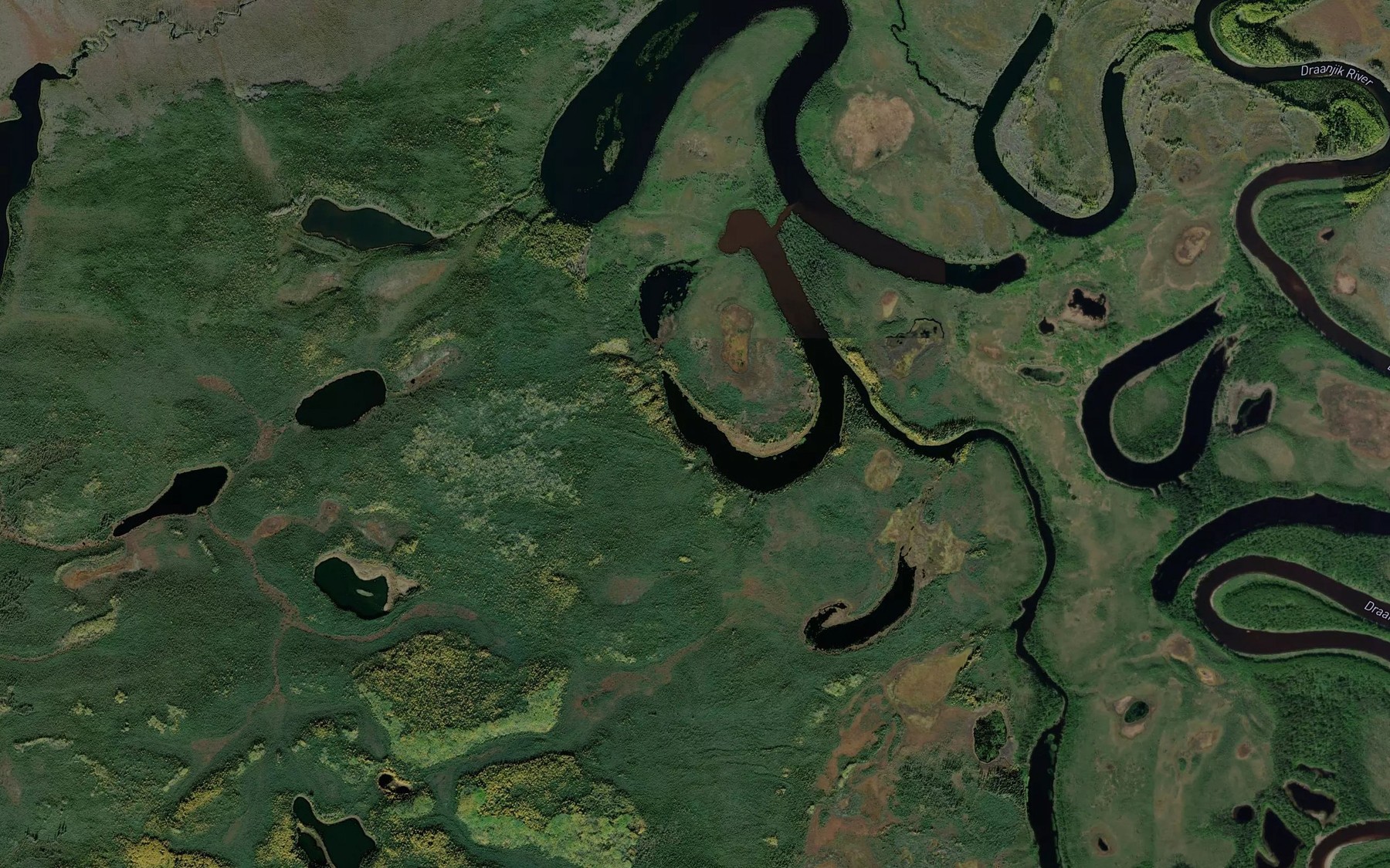 Satellite map of the Long Lake
