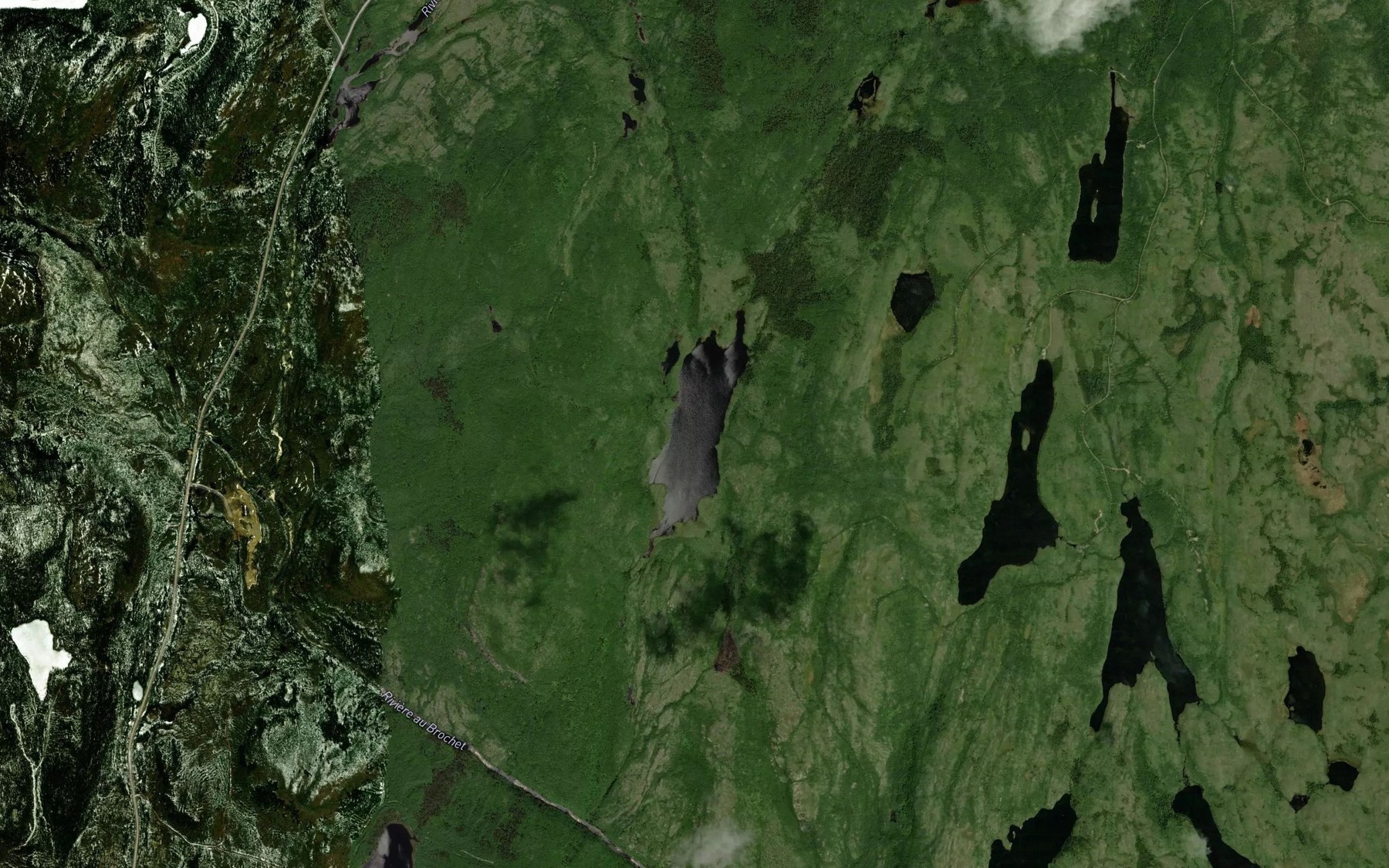 Satellite map of the Lac de Kobe