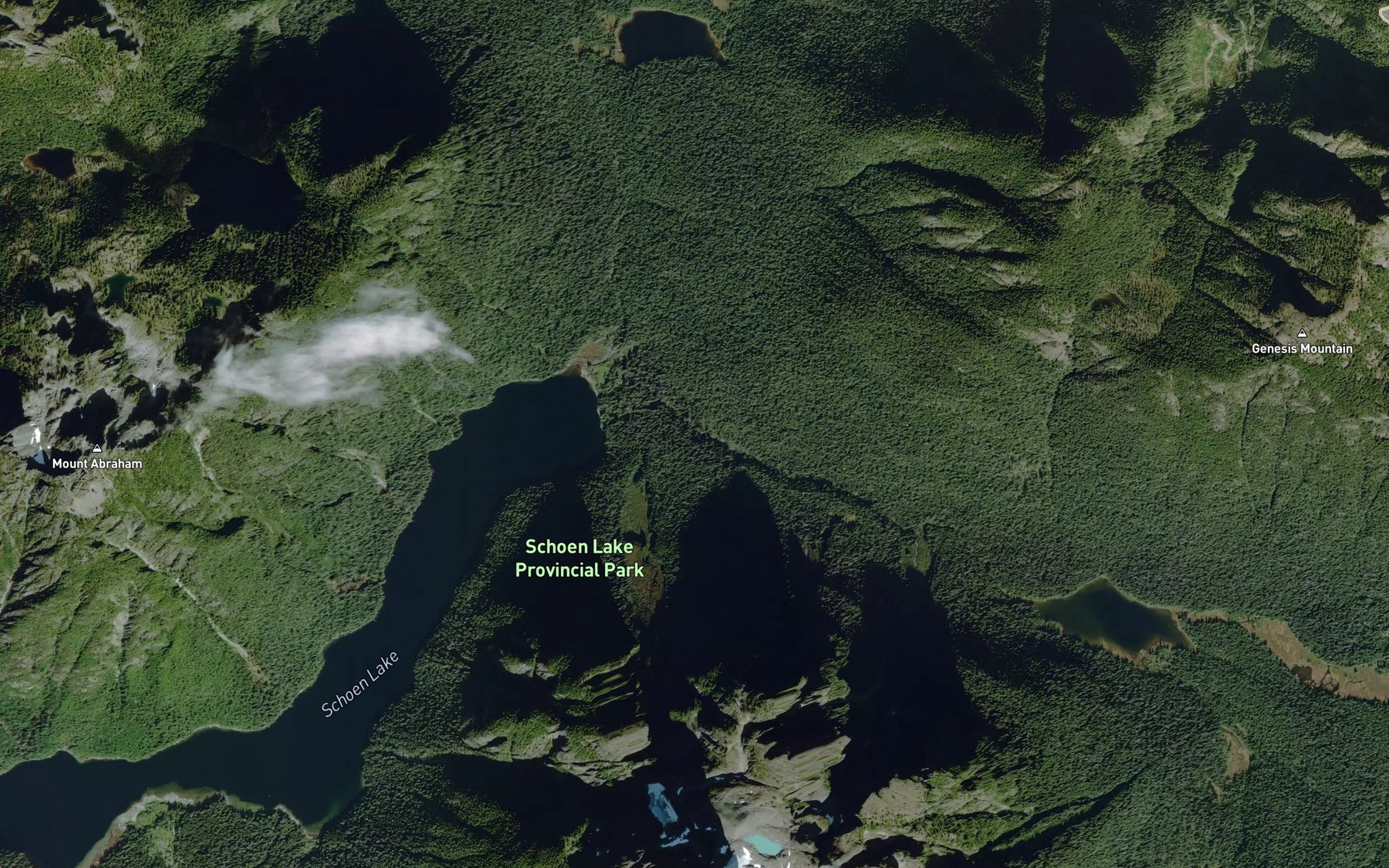 Satellite map of the Nisnak Creek