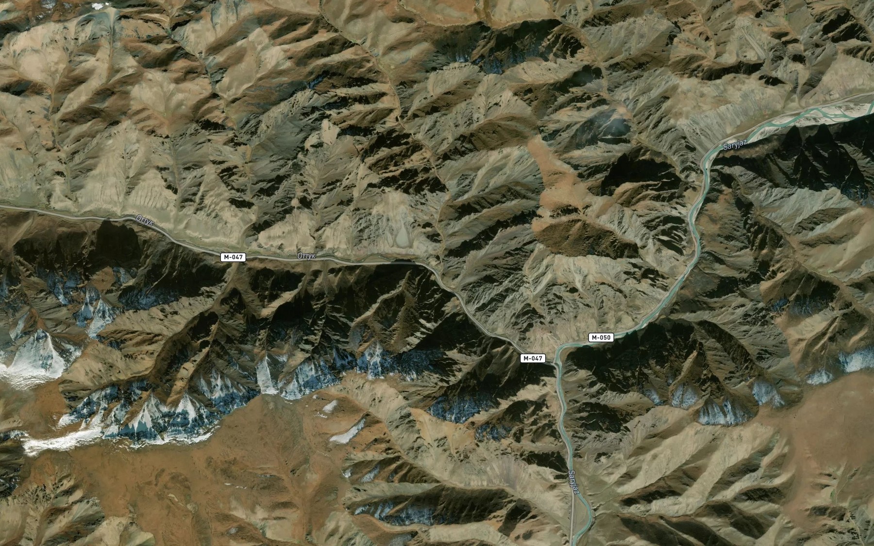 Satellite map of the Ol'dzhobay