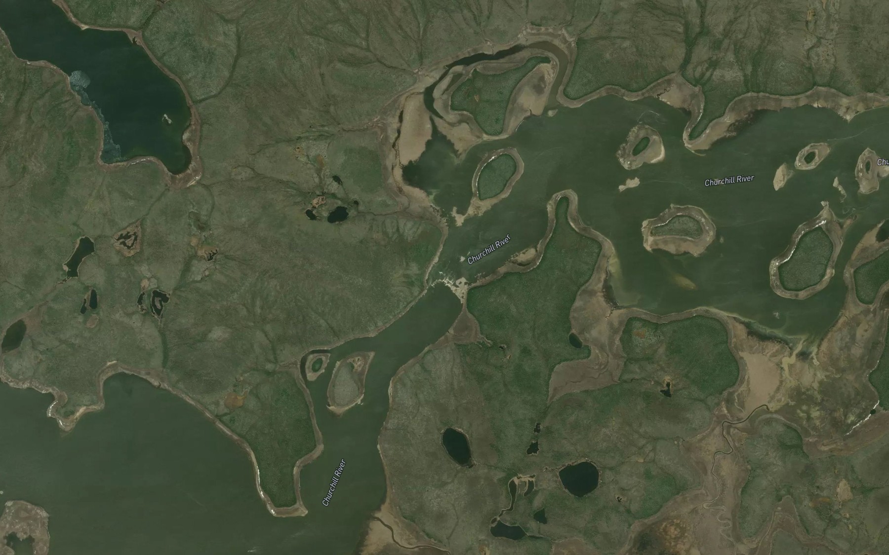 Satellite map of the Wilson Rapids