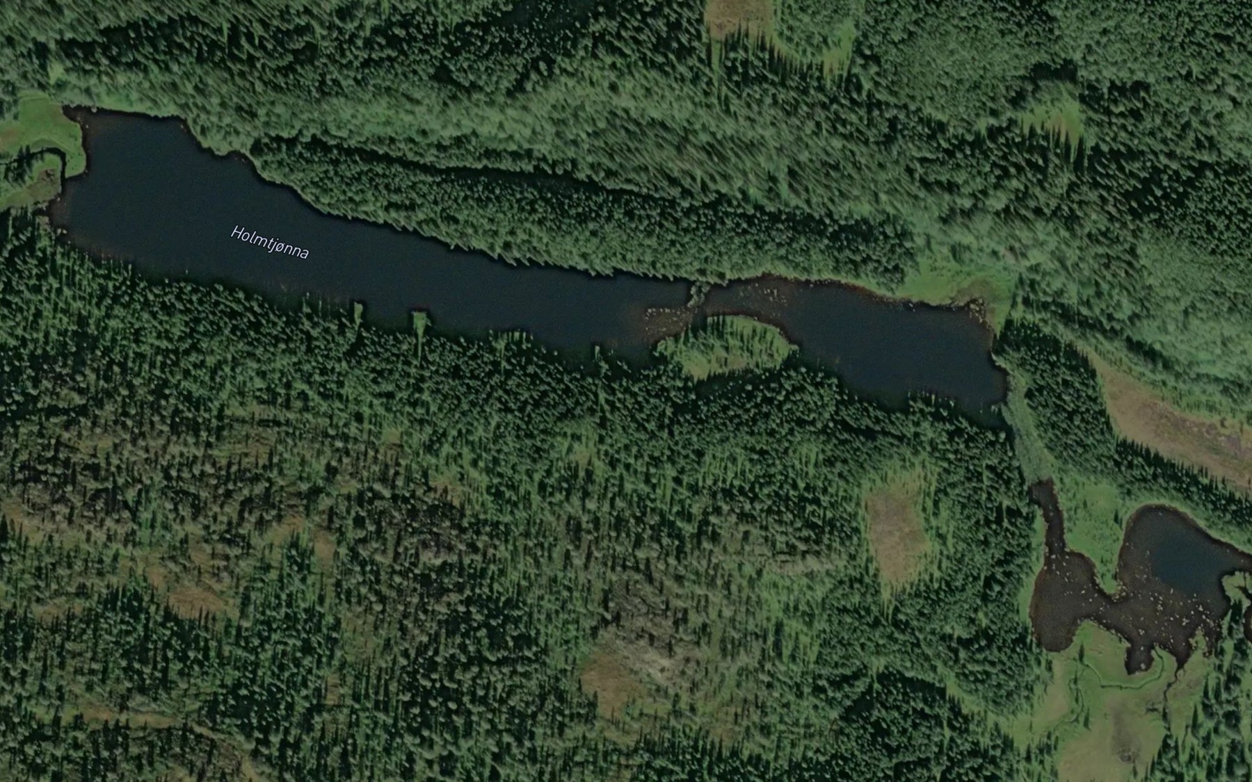 Satellite map of the Holmtjorna