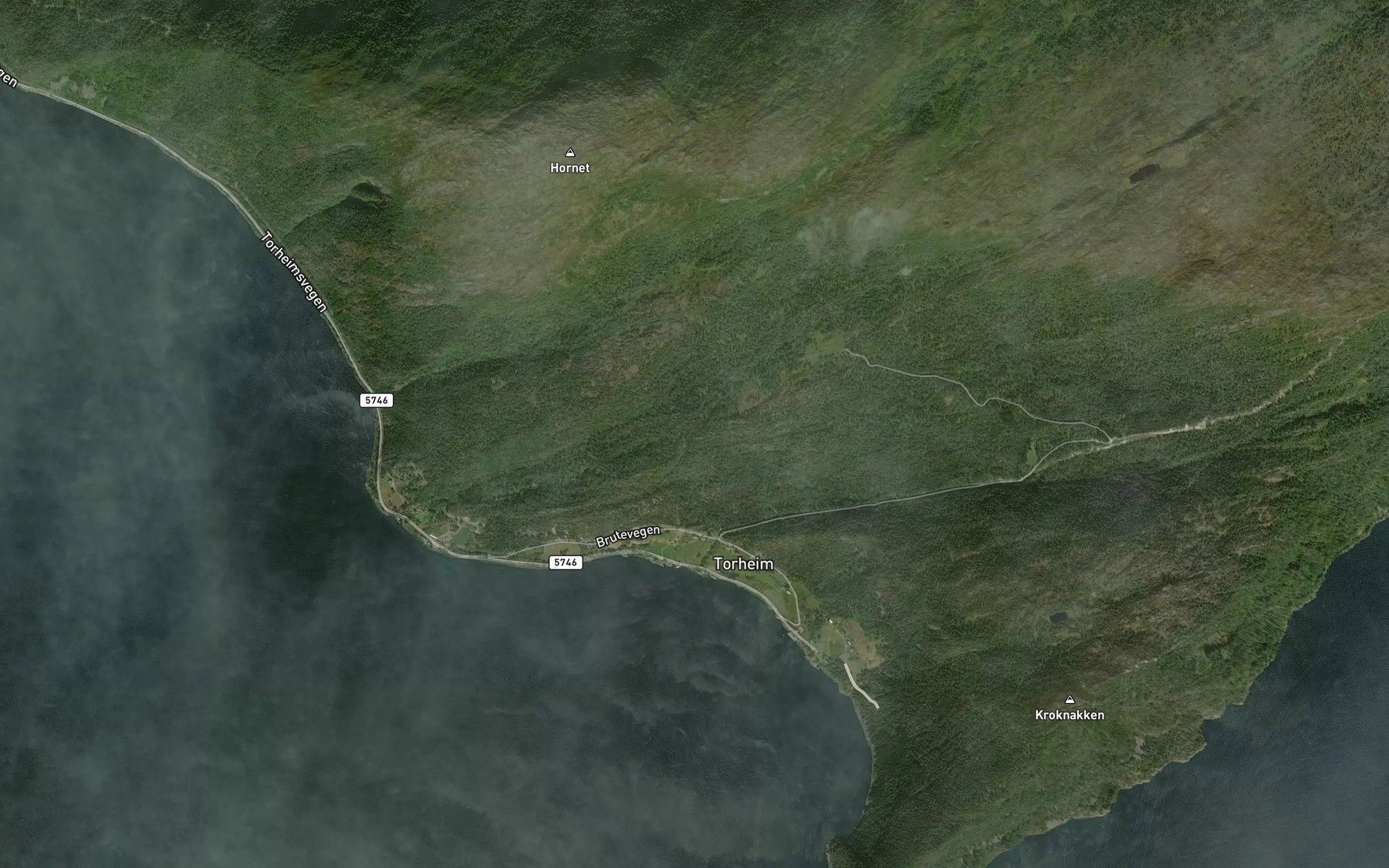 Satellite map of the Ytreelva