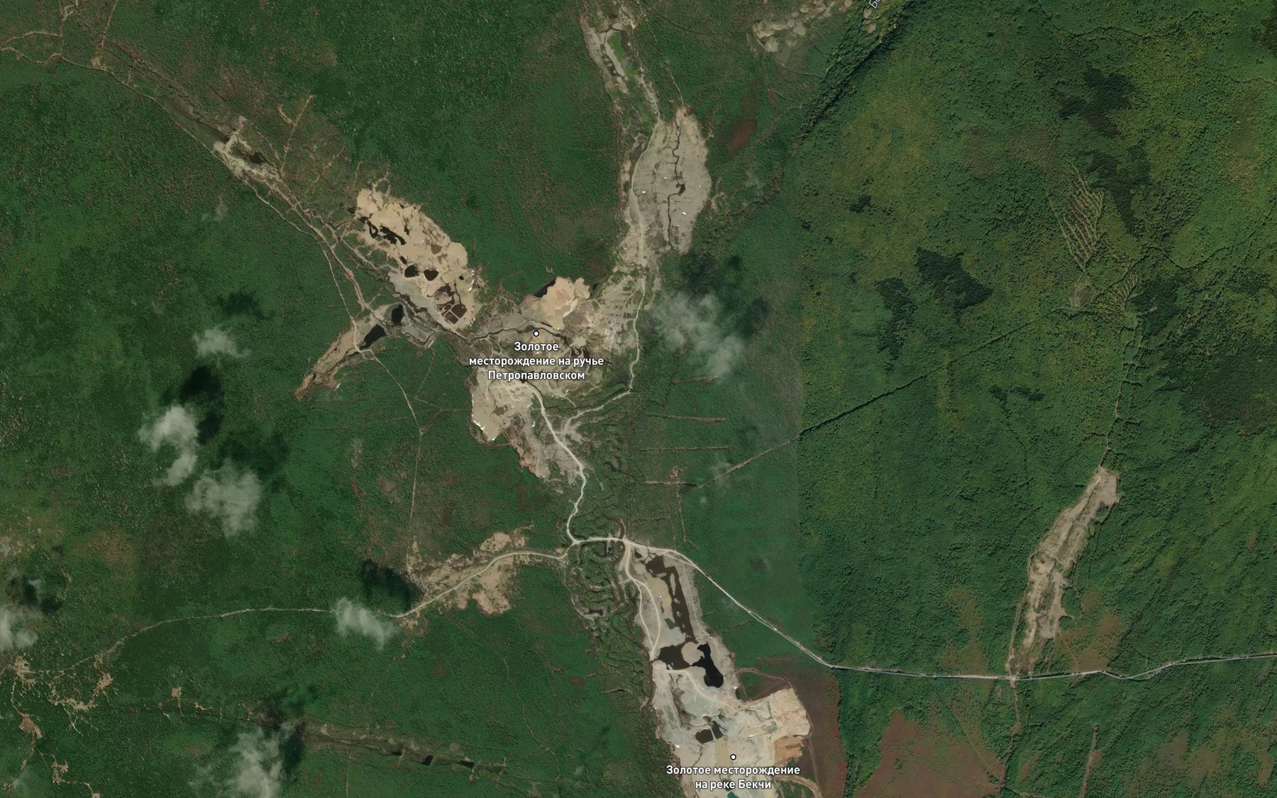 Satellite map of the Mariinskiy