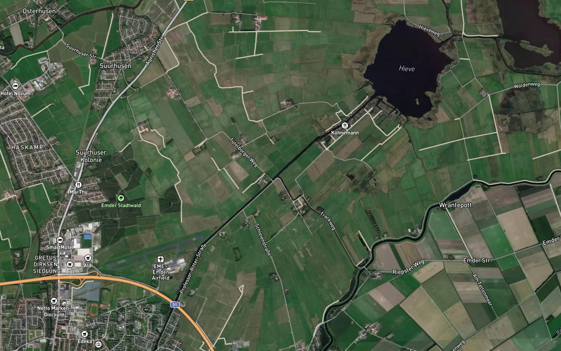 Satellite map of the Kurzes Tief