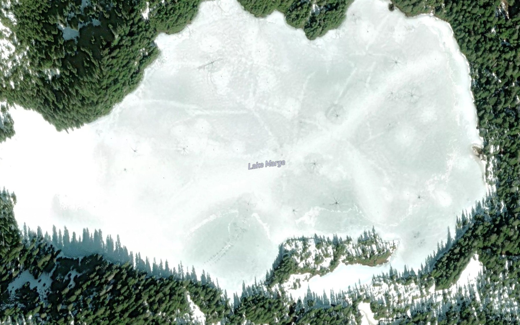 Satellite map of the Lake Marge