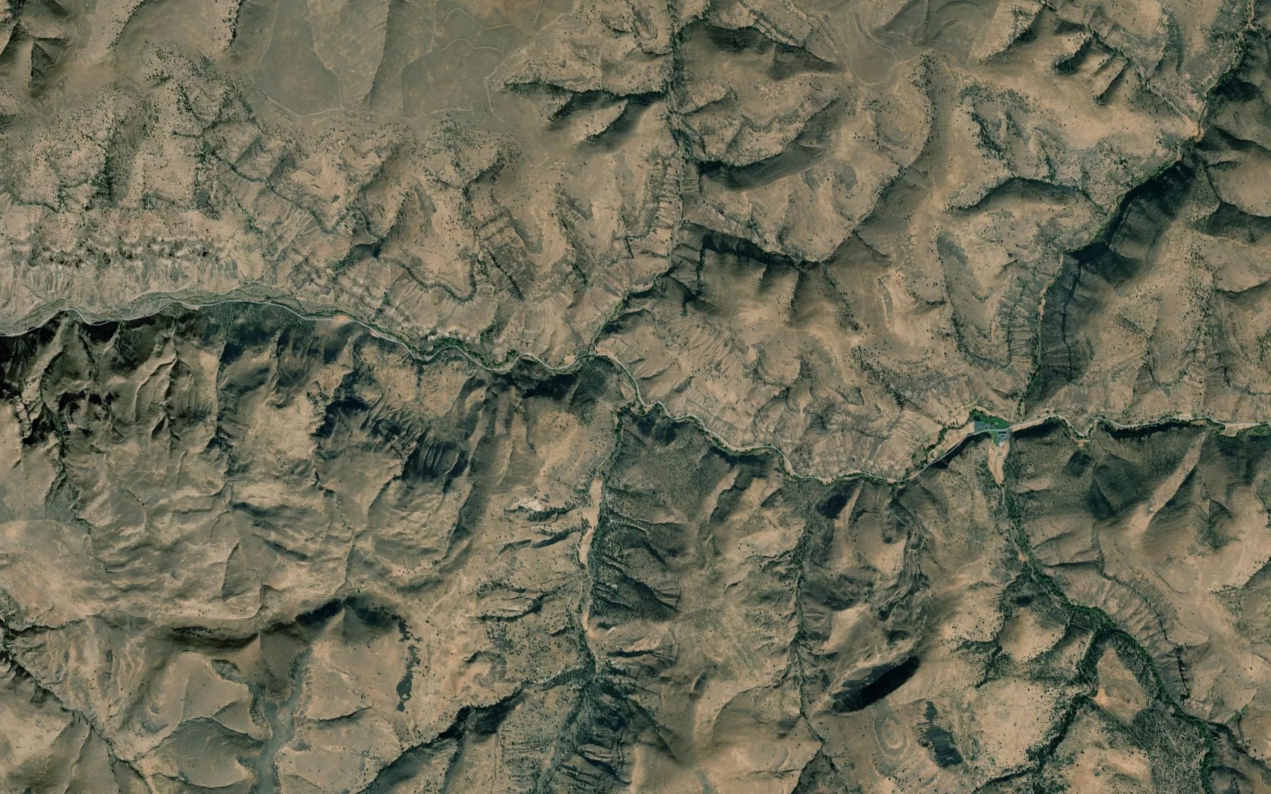 Satellite map of the Deep Creek