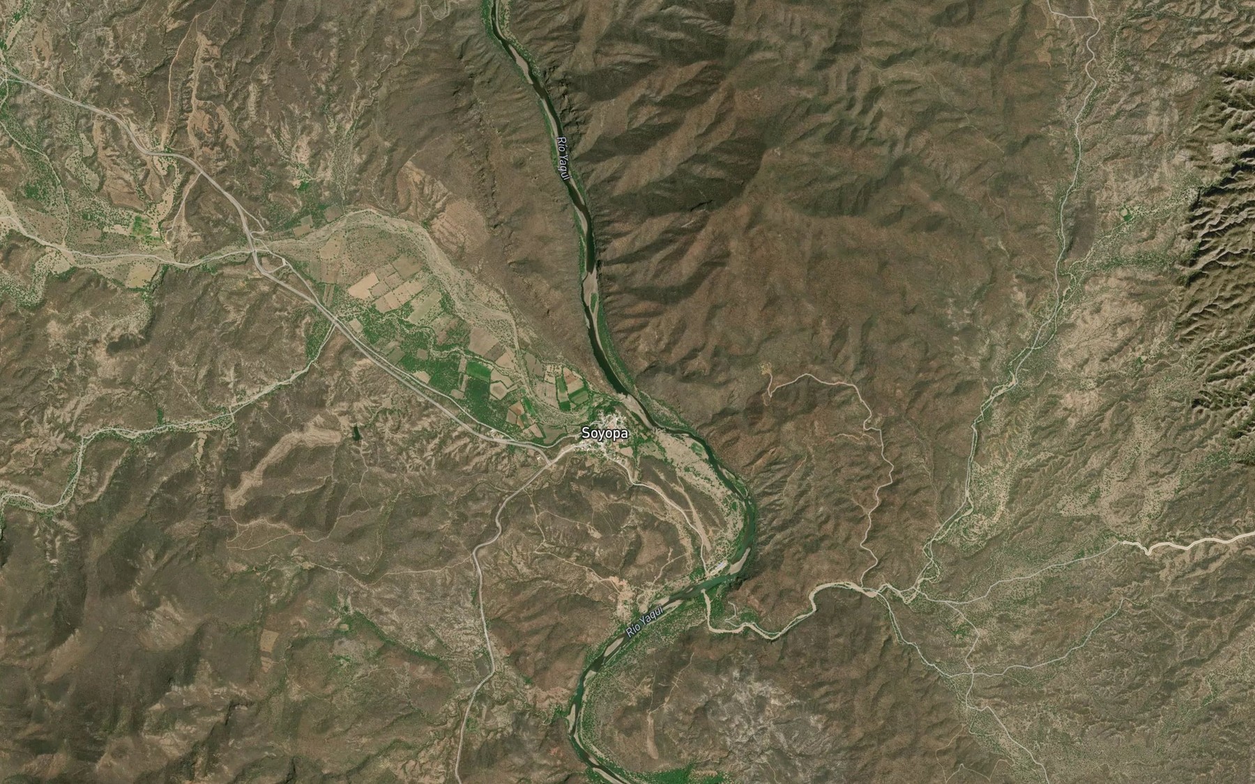 Satellite map of the Rio Rebeico