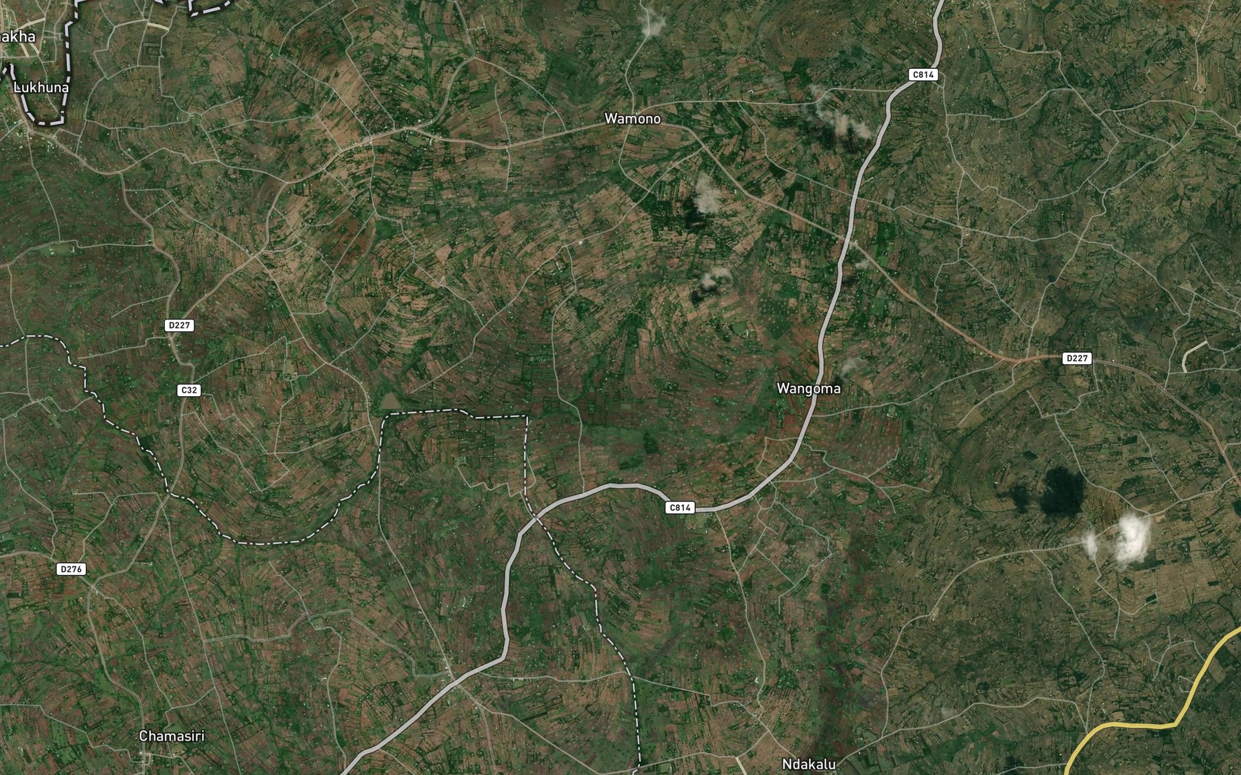 Satellite map of the Kibindoyi