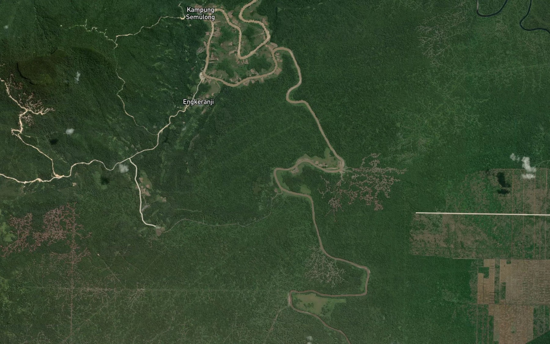 Satellite map of the Tanjung Andau