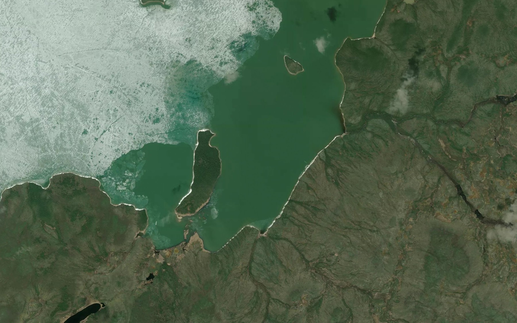 Satellite map of the Torrance Bay