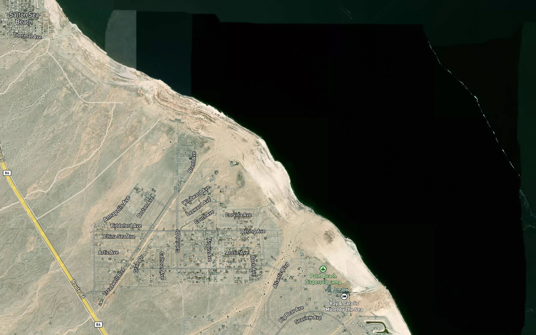 Satellite map of the Grave Wash
