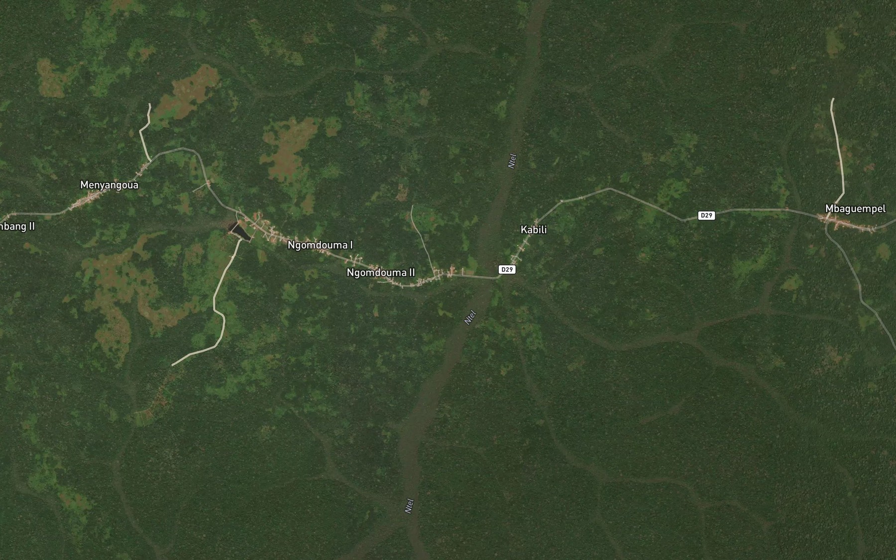 Satellite map of the Ntel