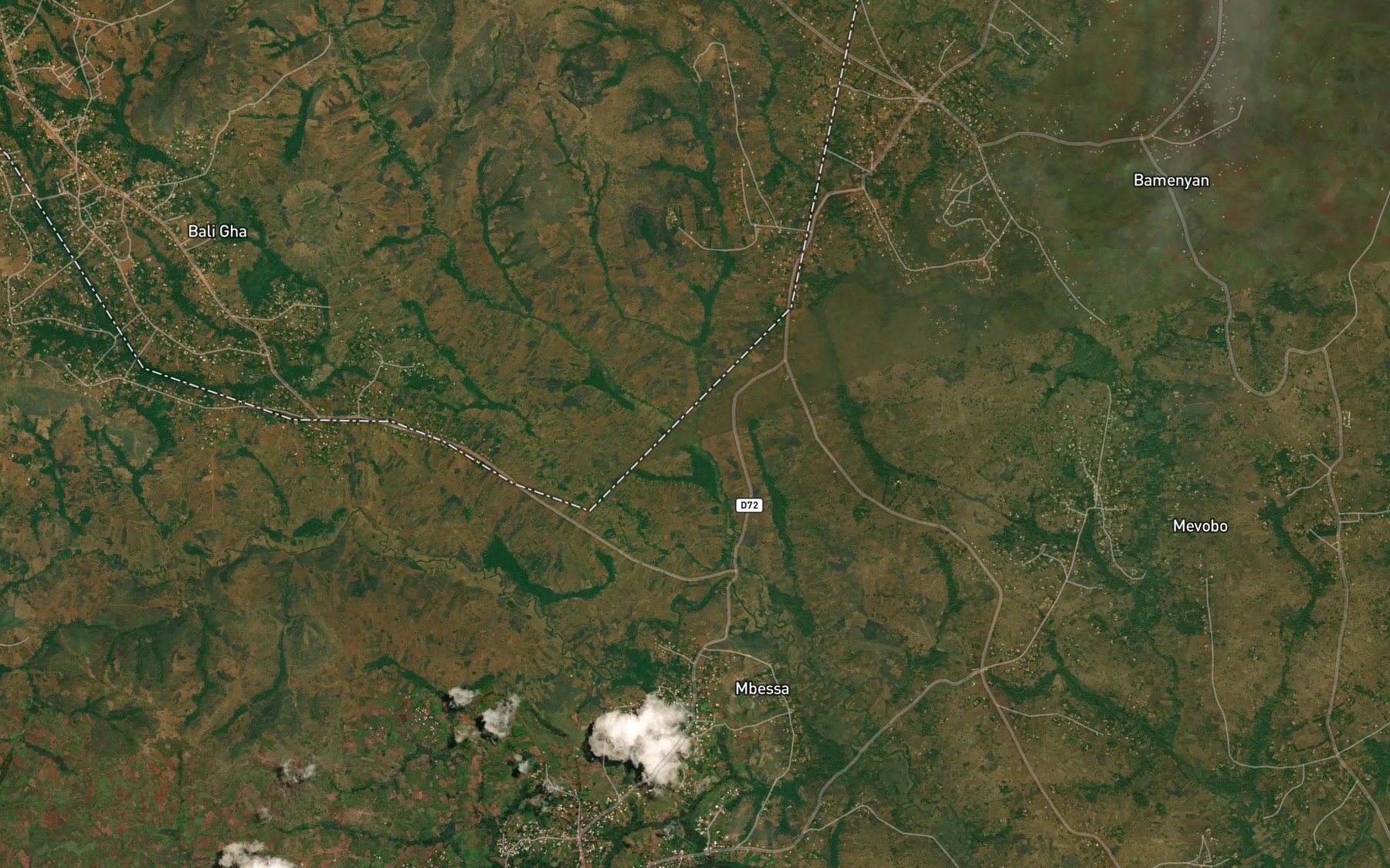 Satellite map of the Sara