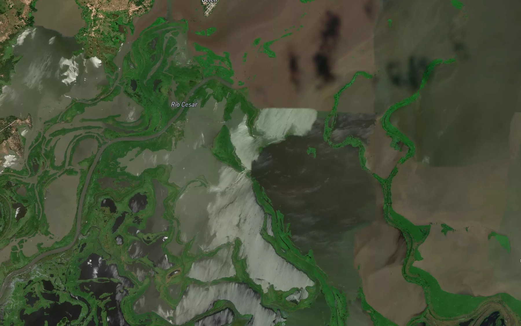 Satellite map of the Cienaga Ceiba Mocha