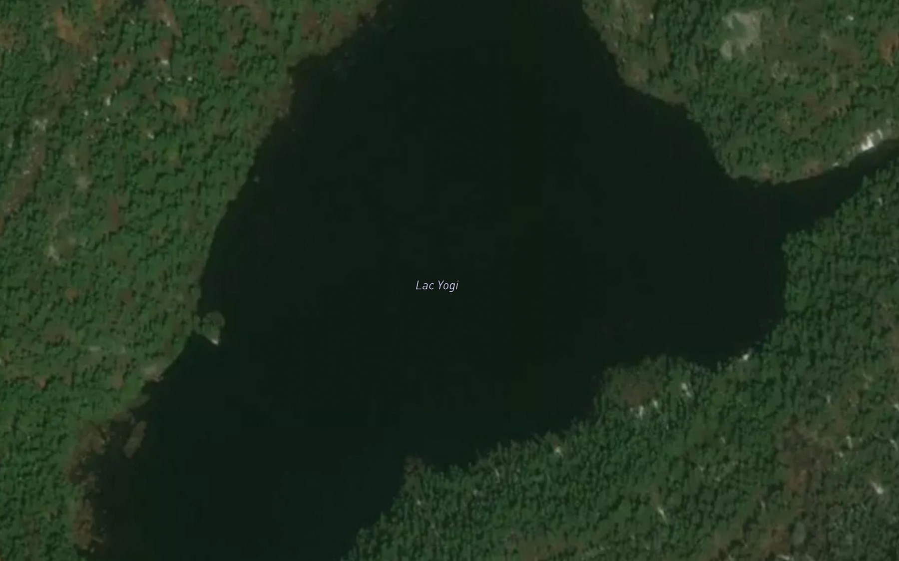 Satellite map of the Lac Yogi