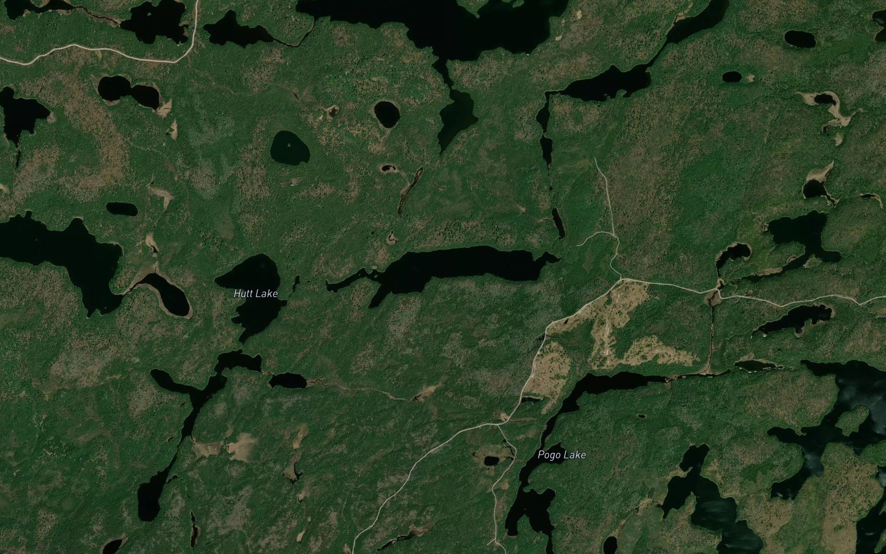 Satellite map of the Jefferson Lake