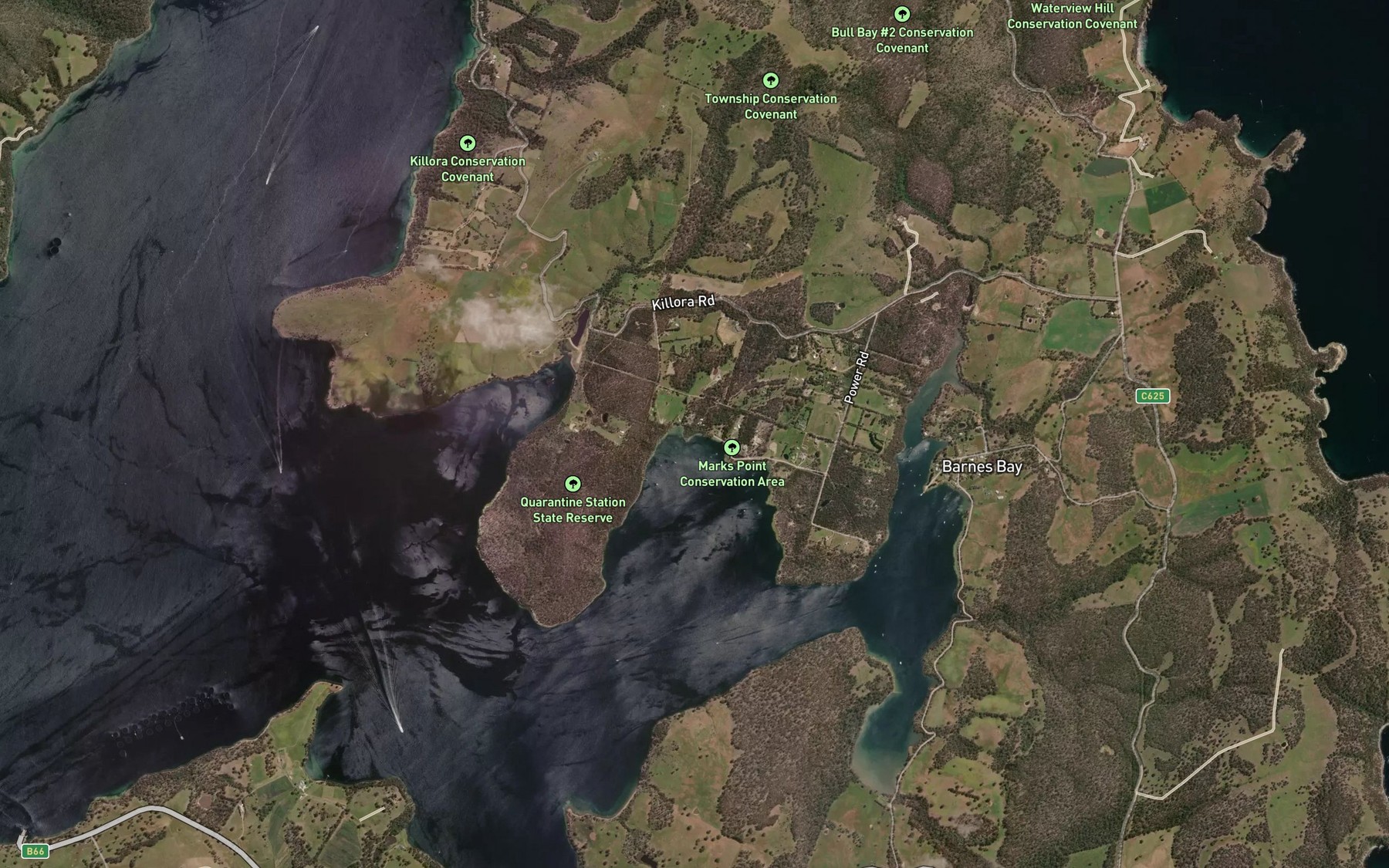 Satellite map of the Little Hell