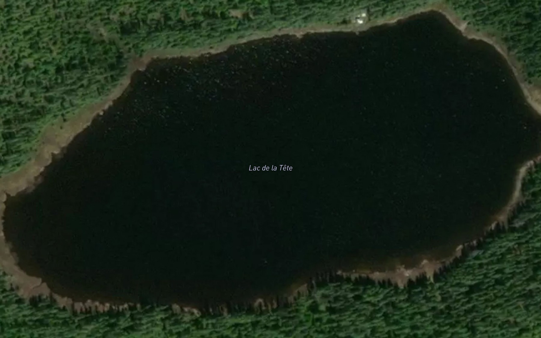 Satellite map of the Lac de la Tete