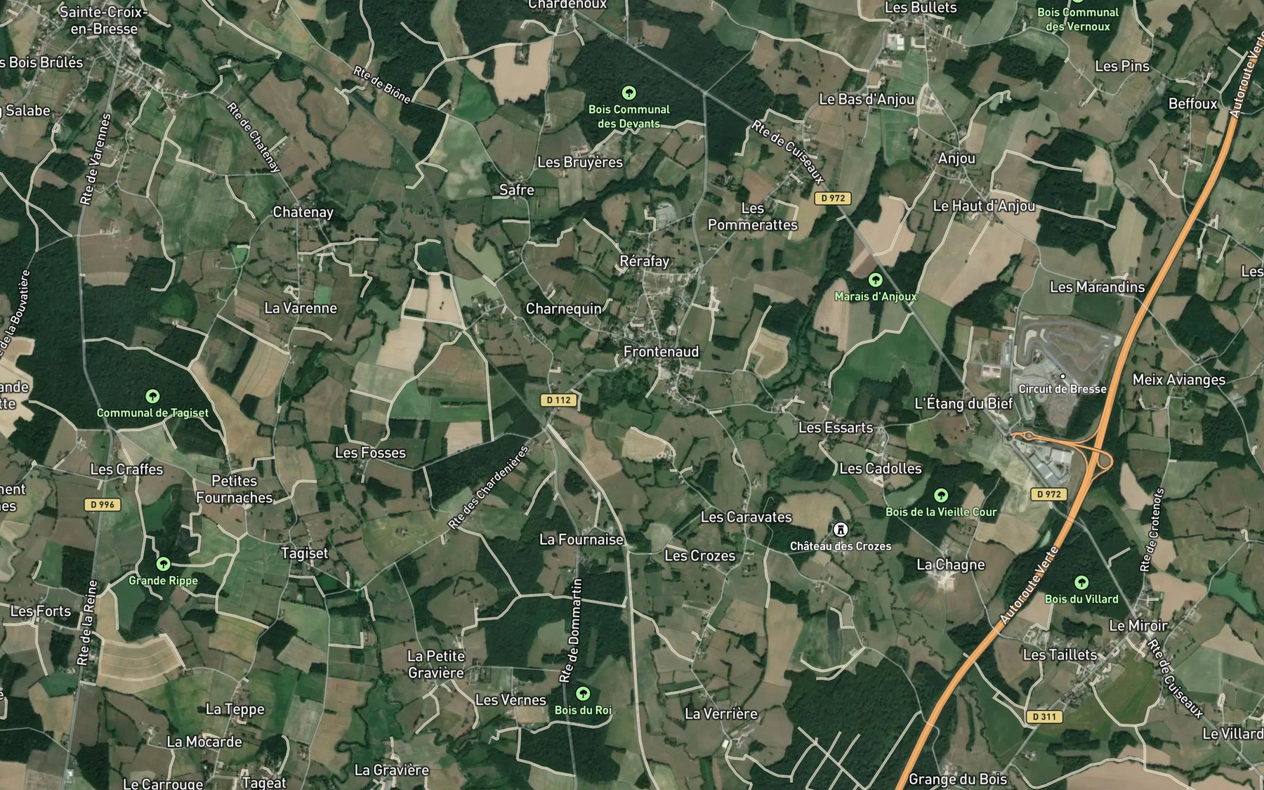 Satellite map of the Gisia