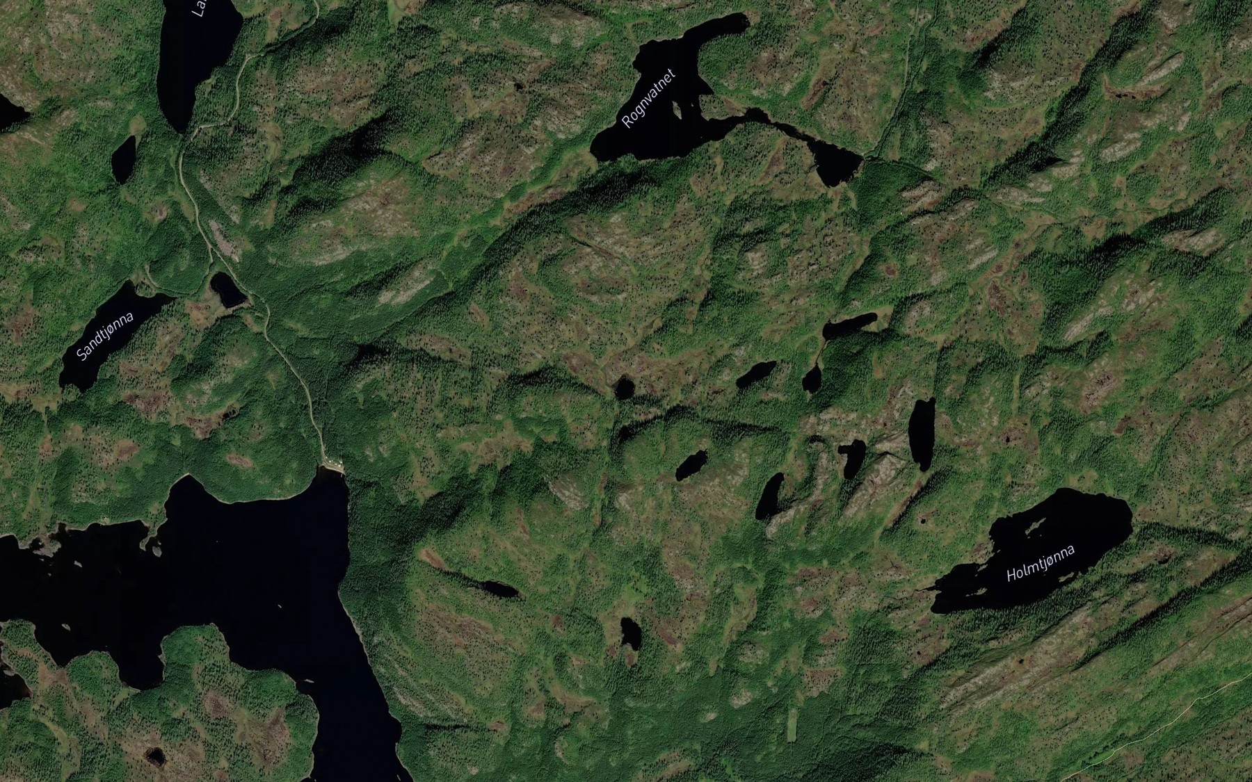 Satellite map of the Berettjonna