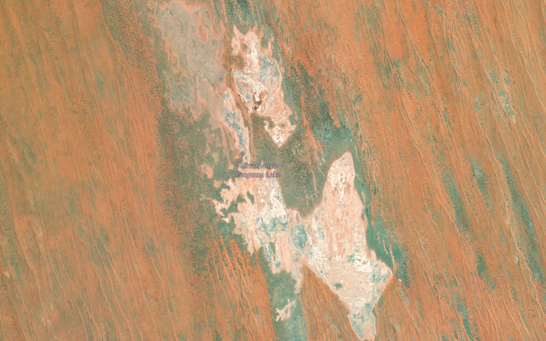 Satellite map of the Mirranponga Pongunna Lake