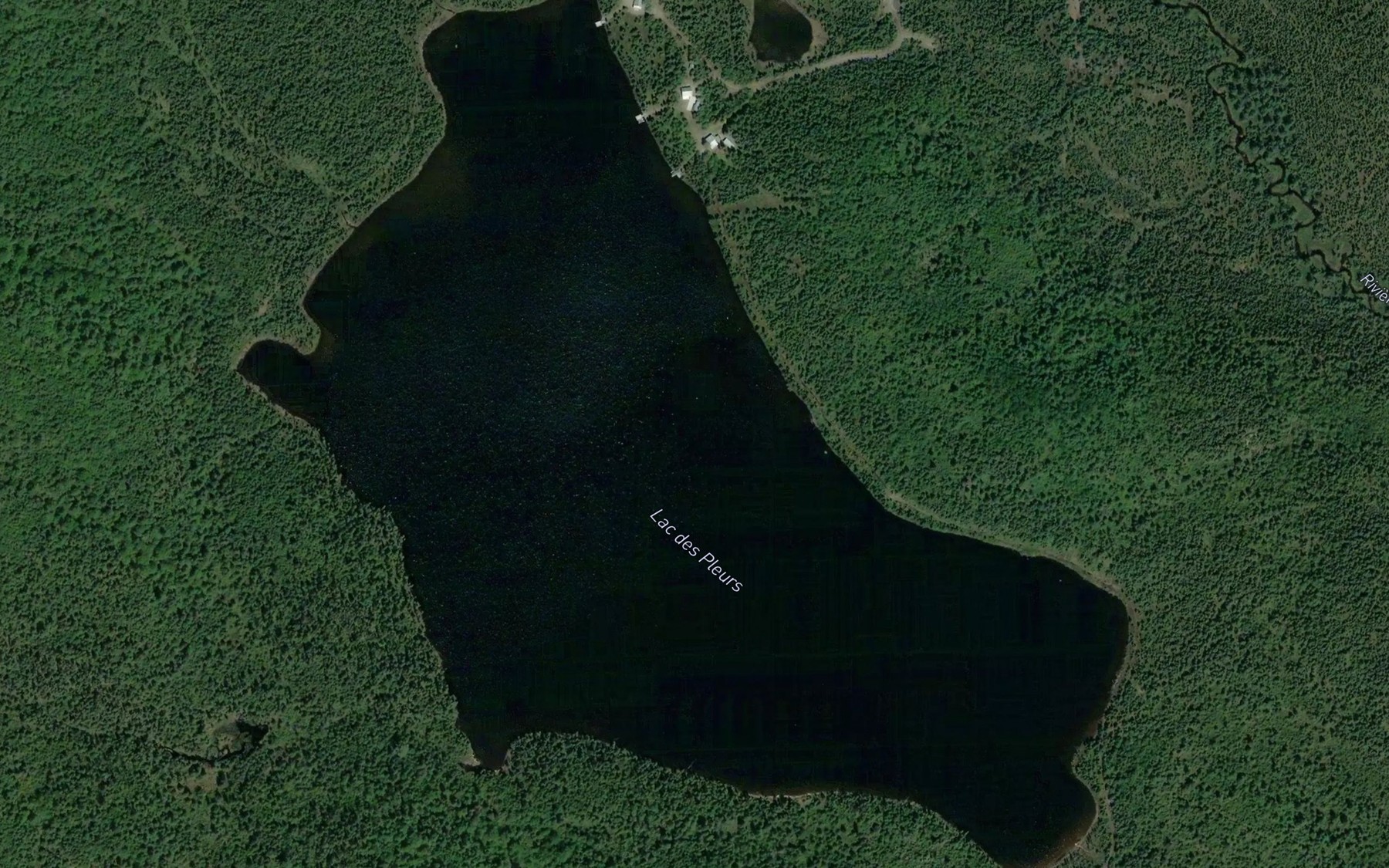 Satellite map of the Lac des Pleurs