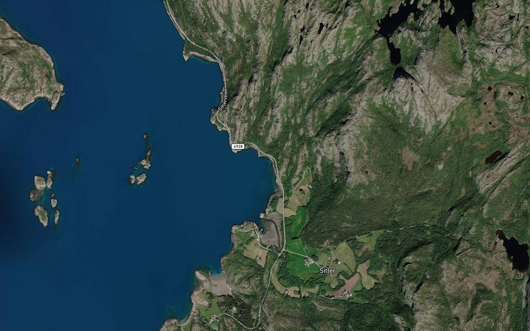 Satellite map of the Inner-Brennavika